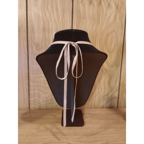 Faux Pearl Rhinestone Cluster 2 Strand Silver Tone 14-54" Ribbon Chain Necklace - Picture 2 of 6